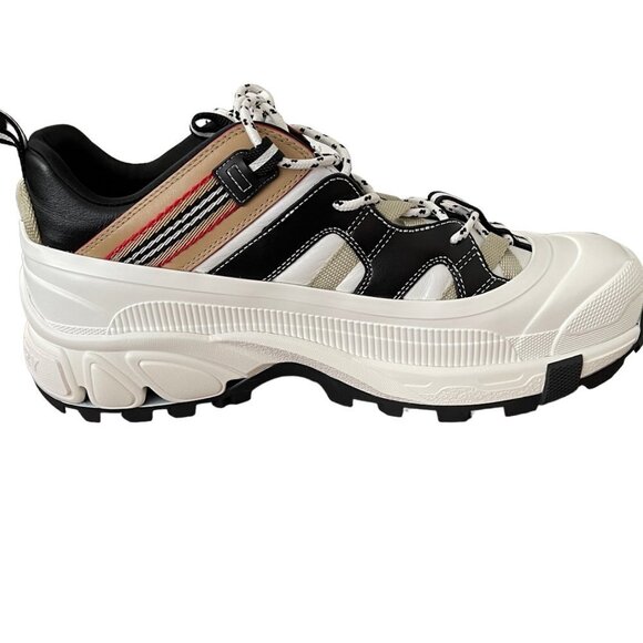 Burberry Arthur M Story White Icon‎ Stripe Mens Sneakers, 43, 8048548 main image 4